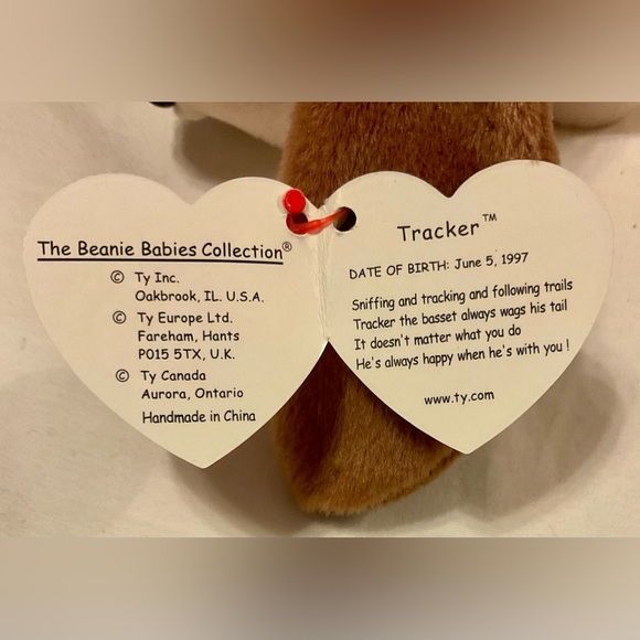 Ty Droopy plush & Tracker beanie baby pair 🐶 - Picture 10 of 12